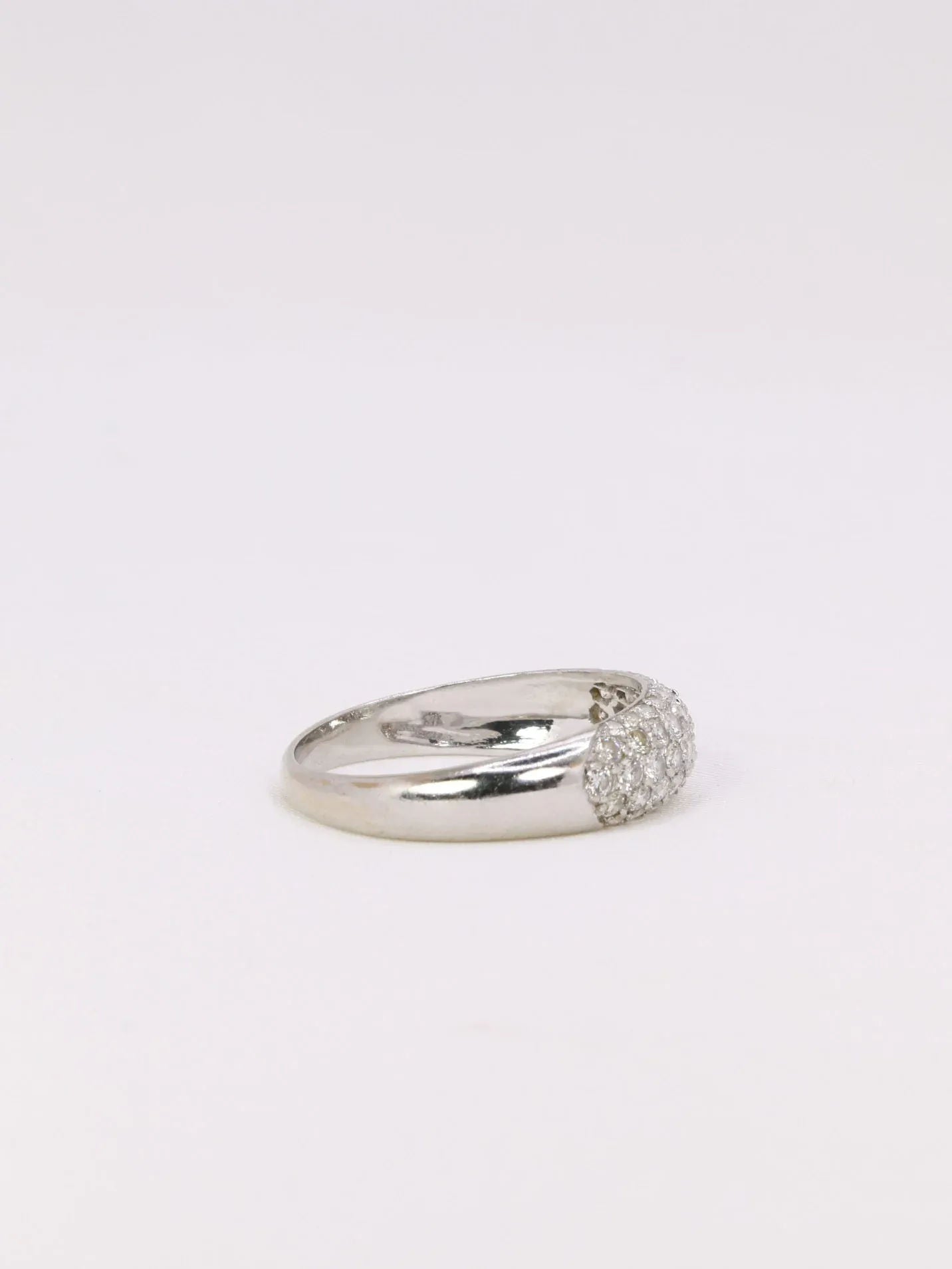 Bague jonc diamants 1 ct