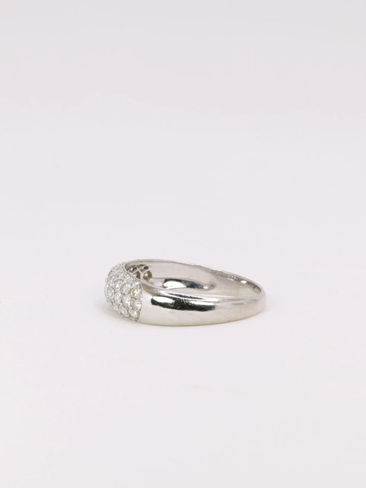 Bague jonc diamants 1 ct