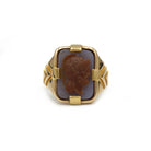 Bague Chevalière - Or & Camée Agate