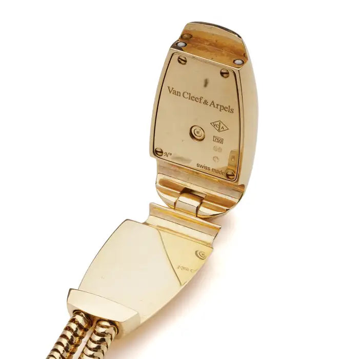 Montre VAN CLEEF & ARPELS Cadenas en or jaune et diamants