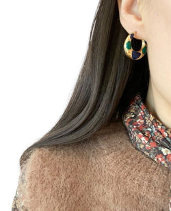 Boucles d’oreilles Créoles, en or jaune 18k