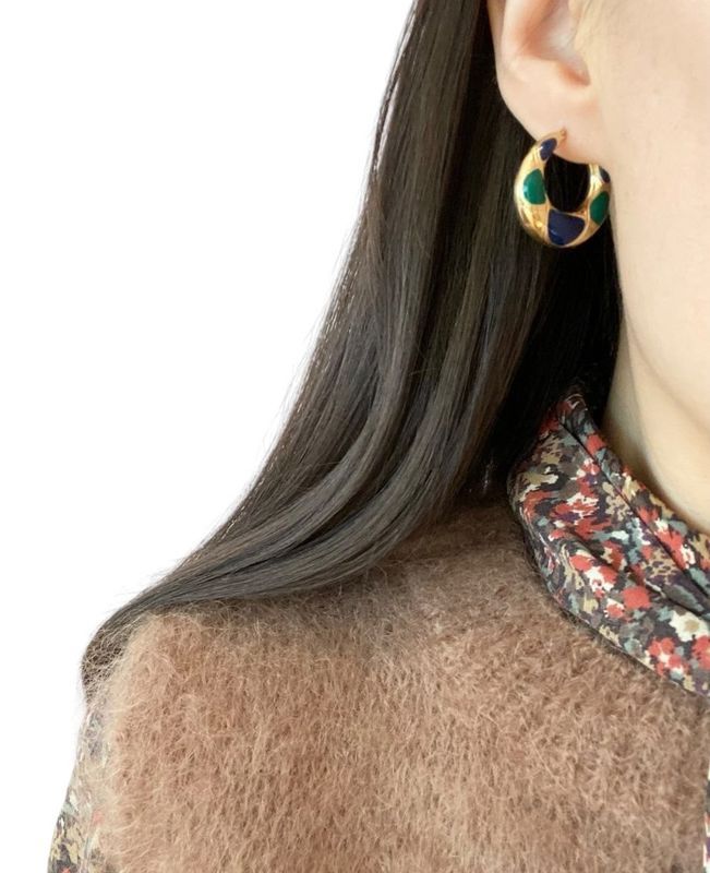 Boucles d’oreilles Créoles, en or jaune 18k