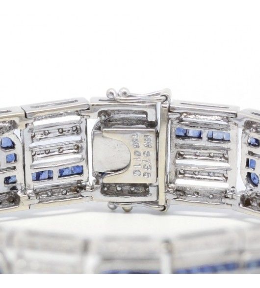 Bracelet - Or, Saphirs & Diamants