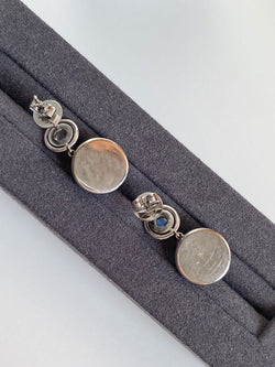 Earrings at white gold 18k