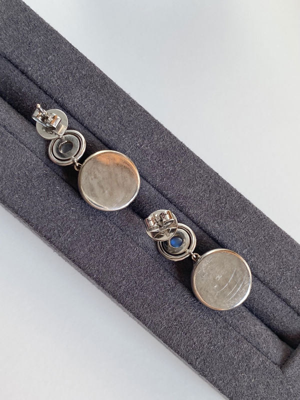 Earrings at white gold 18k