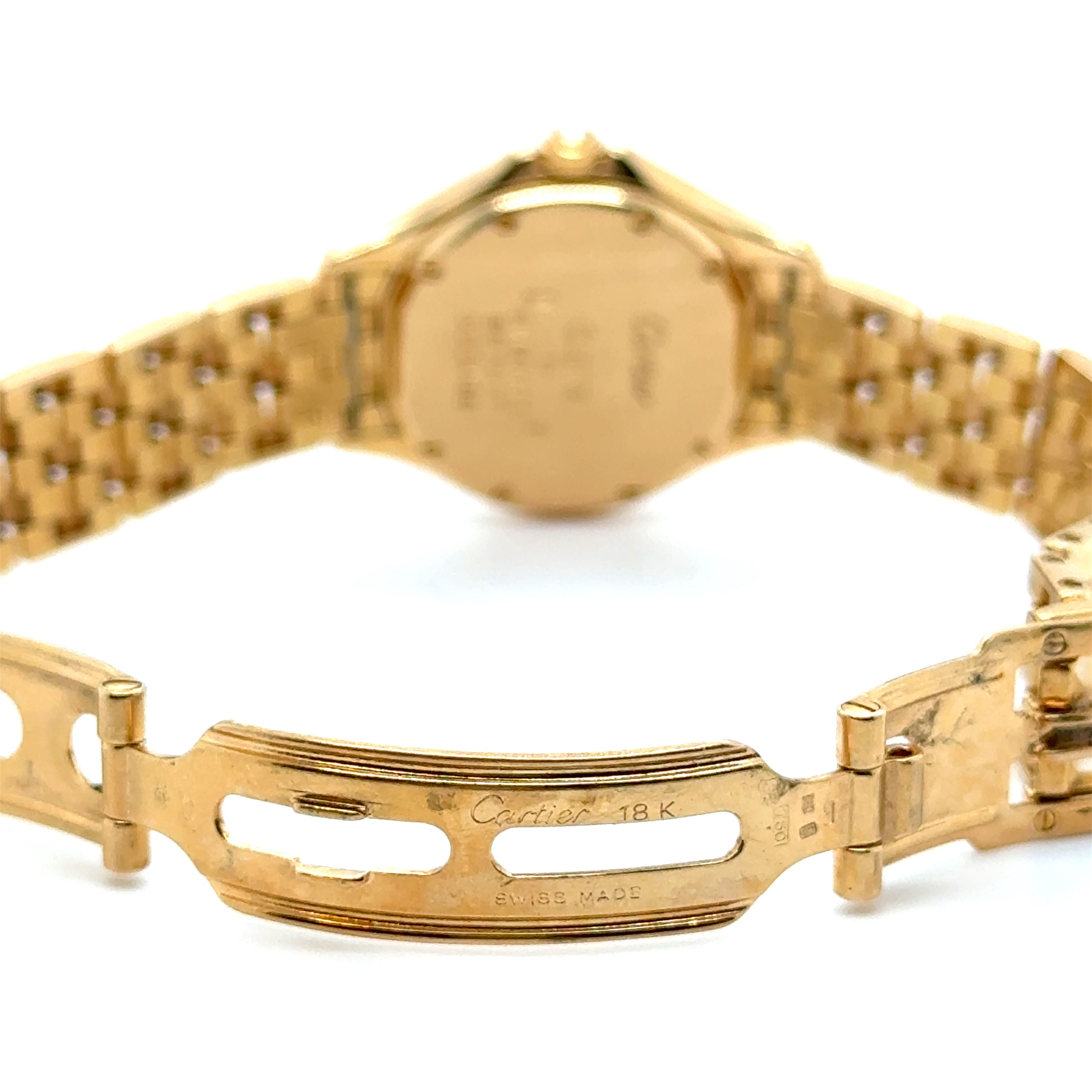 Cartier - Montre « Cougar » - Or Jaune et Diamants