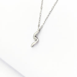Collier or blanc et diamant