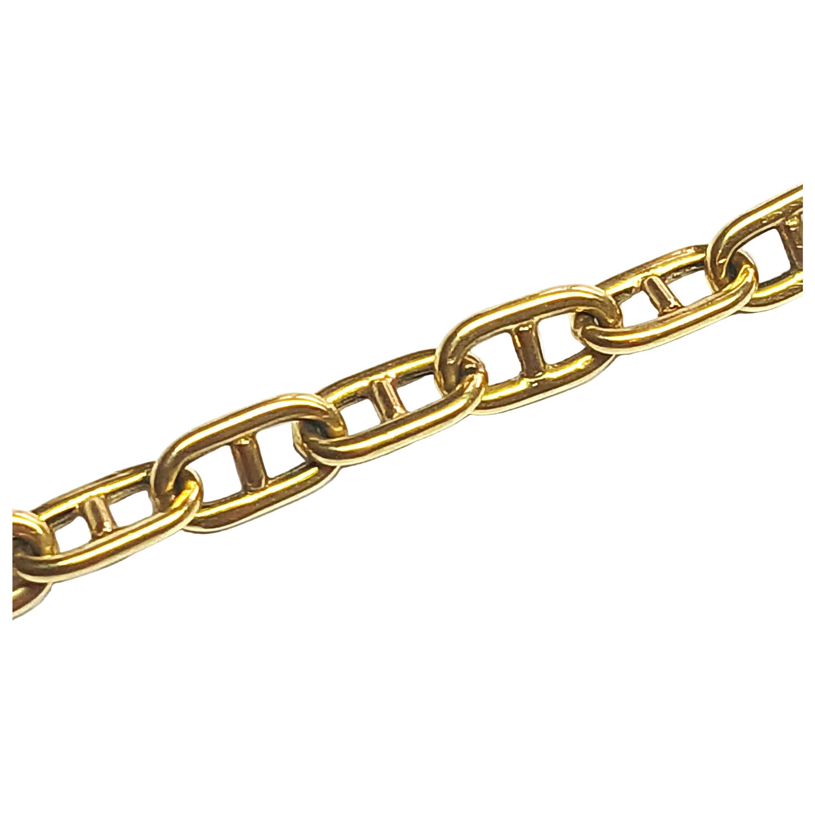 Bracelet Maille marine en or jaune