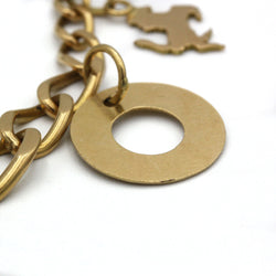 Bracelet Charms - Or, Diamants, Résine & Amazonite