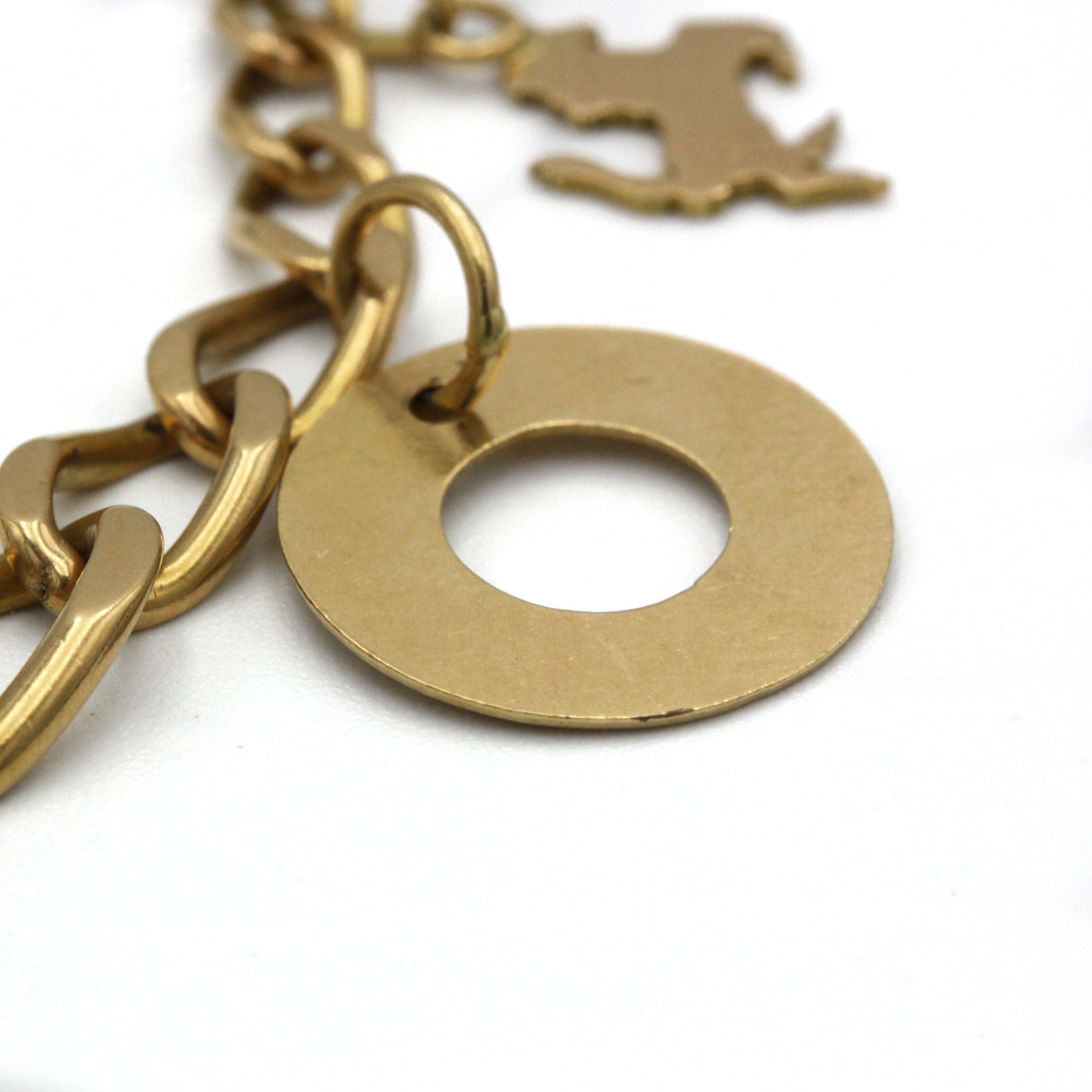 Bracelet Charms - Or, Diamants, Résine & Amazonite