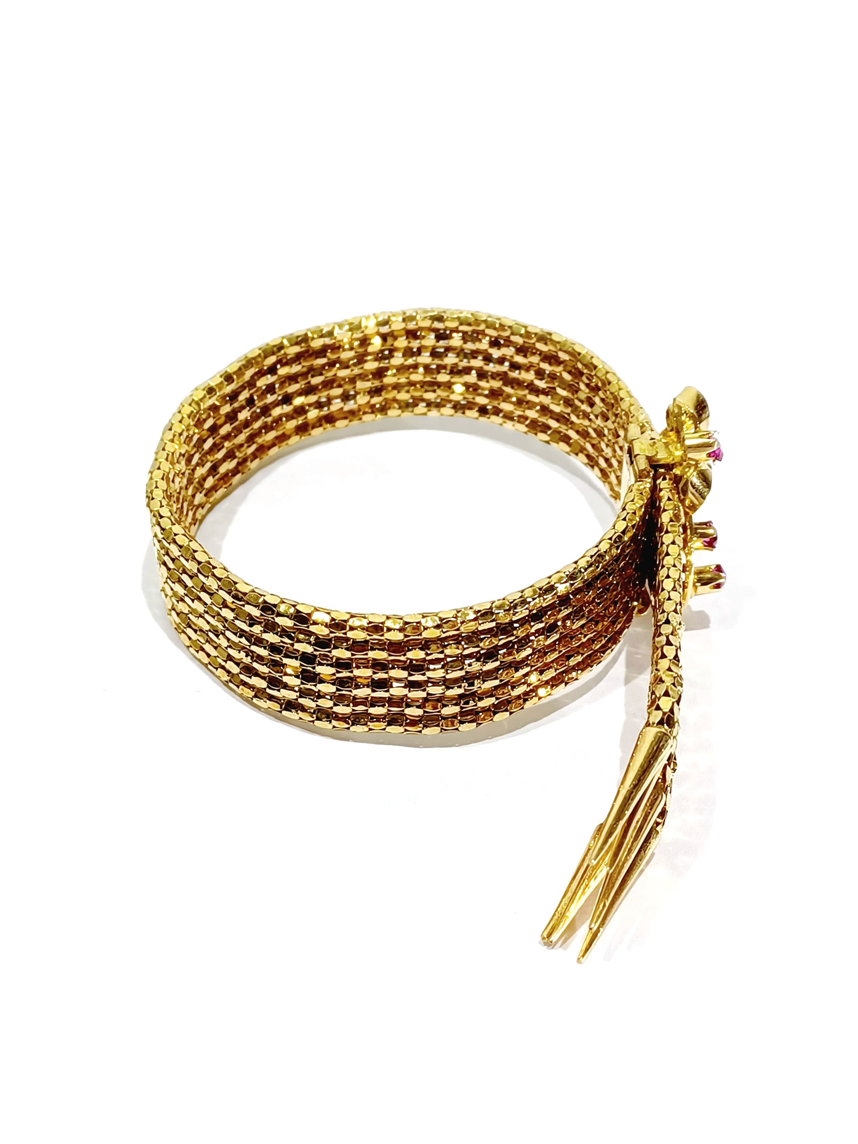 Bracelet en or et rubis