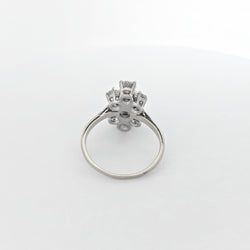 Bague en or blanc et diamants