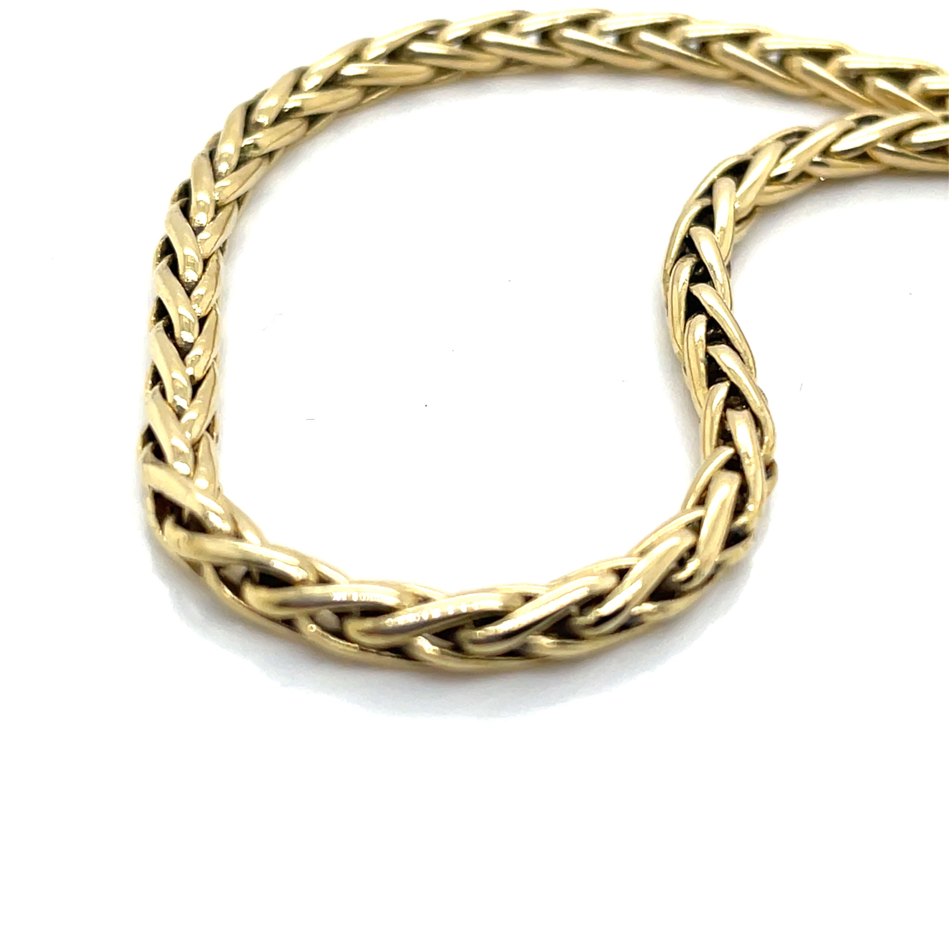 Bracelet Maille Palmier Or Jaune