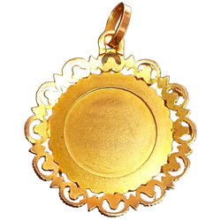 Pendentif Médaille zodiaque gémeaux en or jaune