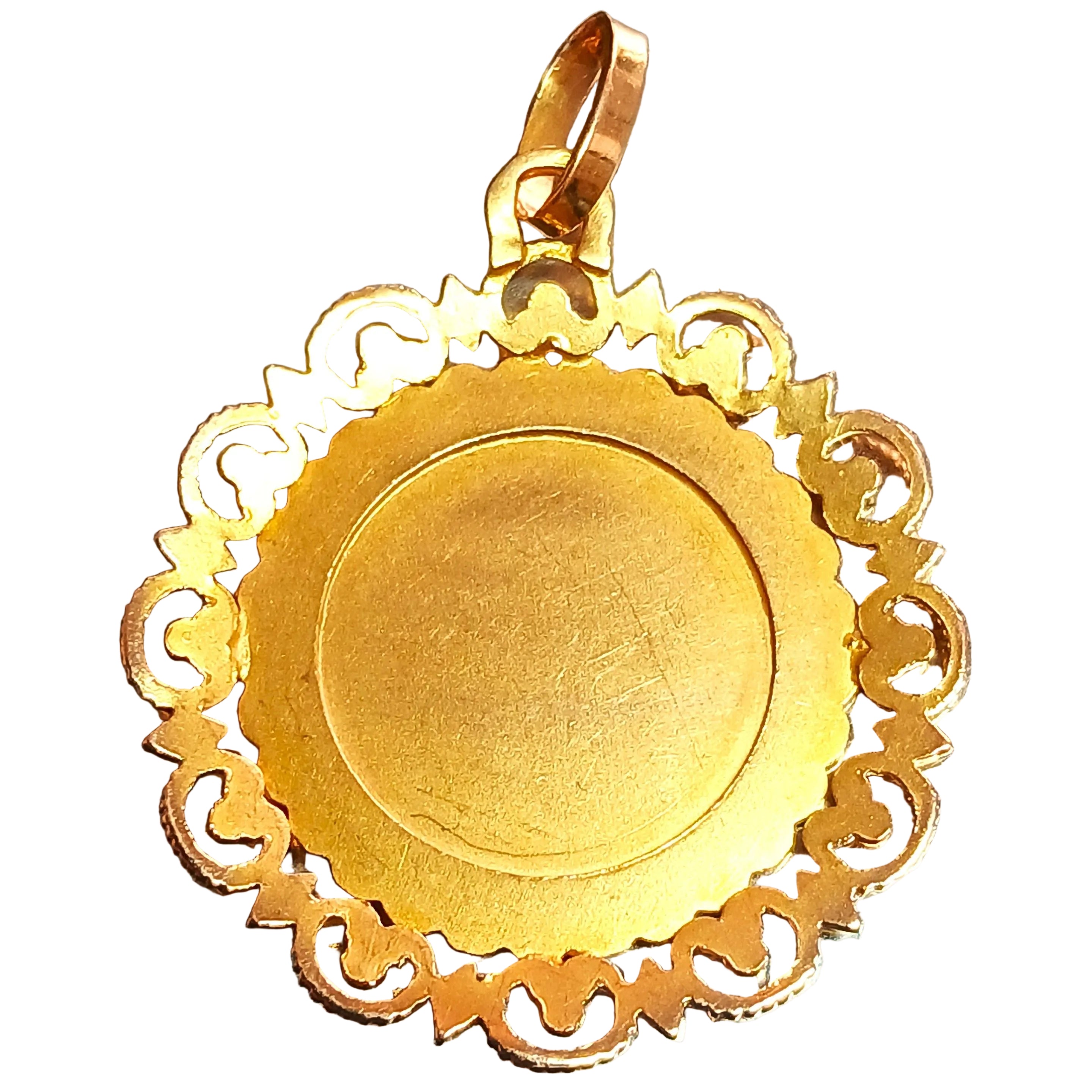 Pendentif Médaille zodiaque gémeaux en or jaune