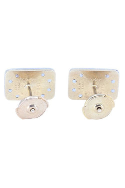 CARTIER boucles d'oreilles santos Dumont en or jaune et acier