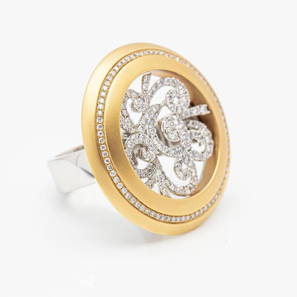 Bague AVENNE en or bicolore et diamants d'occasion