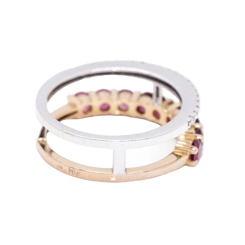 Bague en tourmalines et diamants