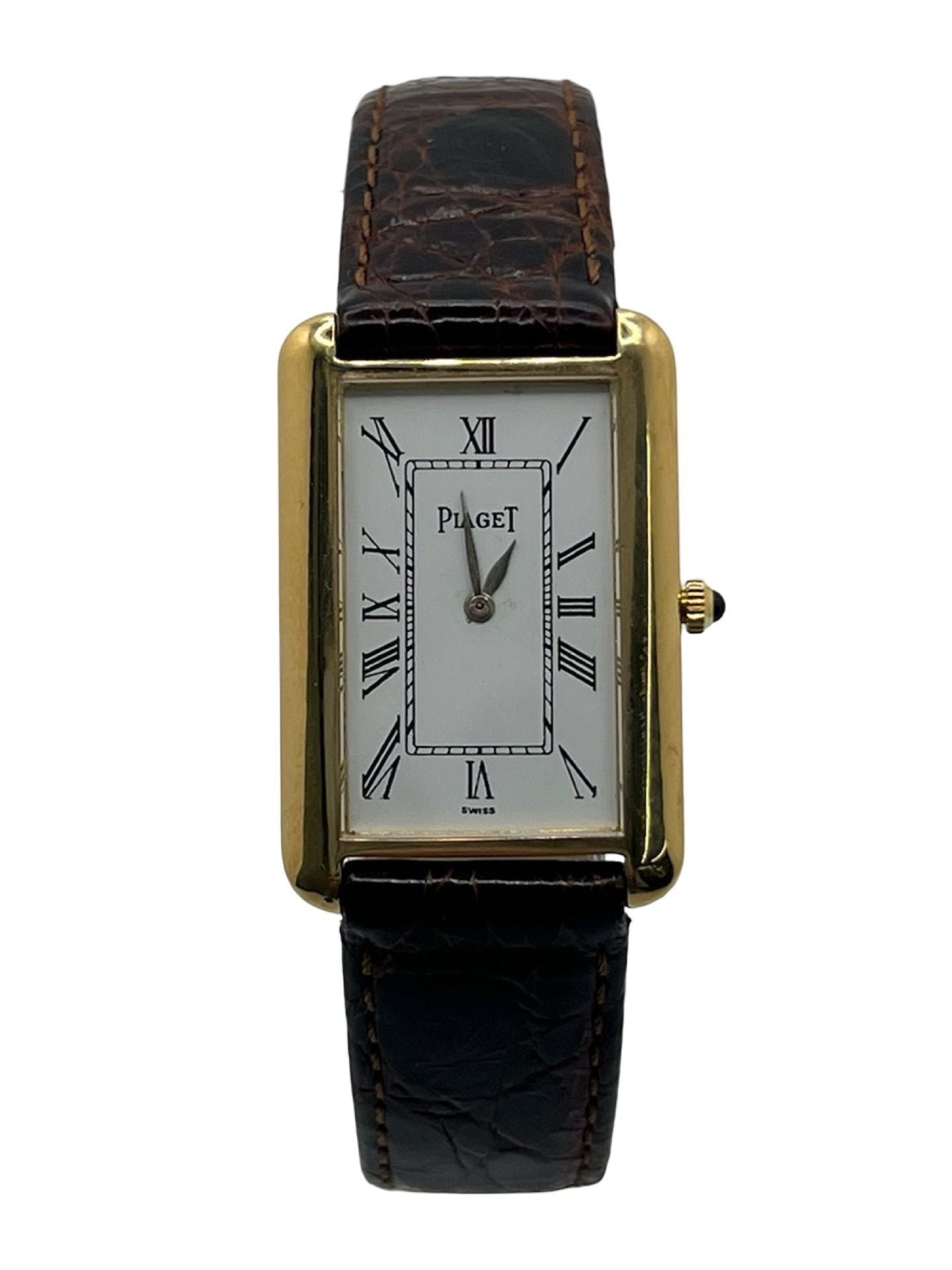 Montre PIAGET Tank allongée en or jaune