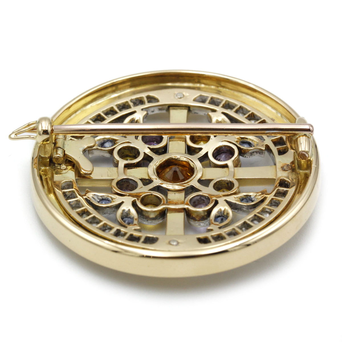 Broche - Or, Saphirs & Diamants