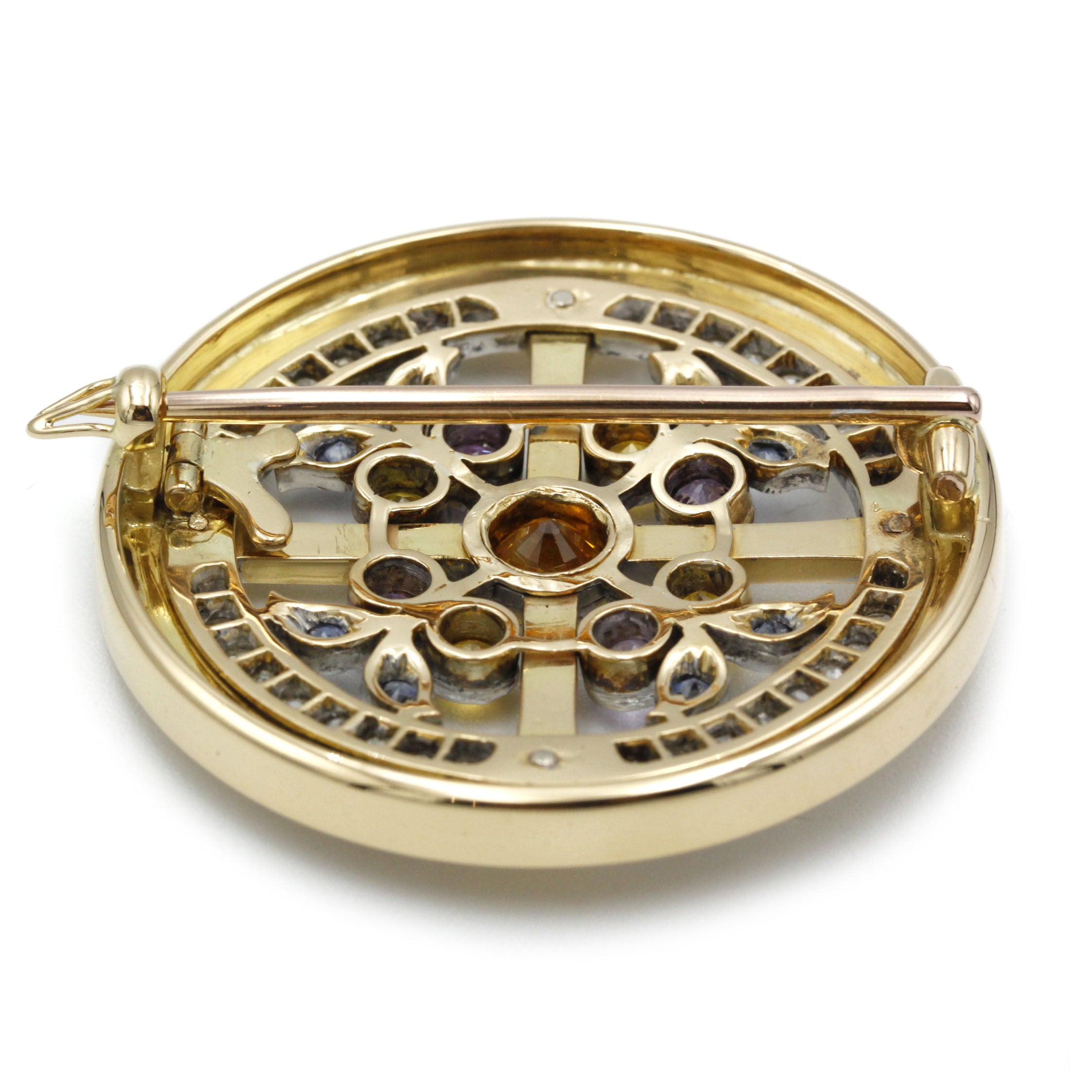 Broche - Or, Saphirs & Diamants