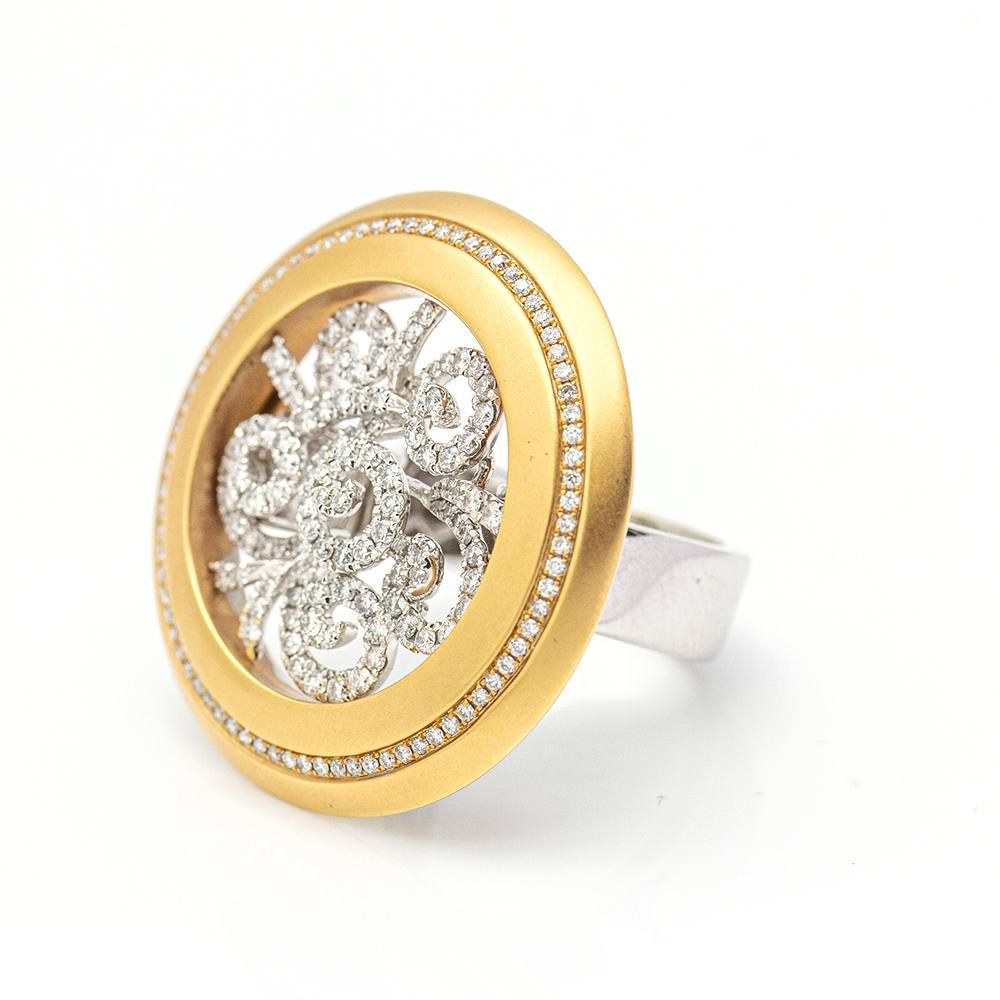Bague AVENNE en or bicolore et diamants d'occasion