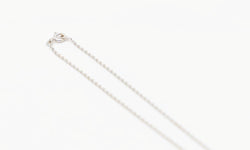 Collier maille forçat en or blanc et diamant