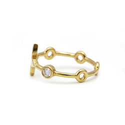 Berg Skin Monogram Rings - LOUIS VUITTON in Silver yellow gold and diamonds