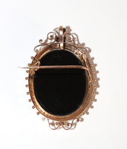 Broche Camée Sur Onyx Napoléon III