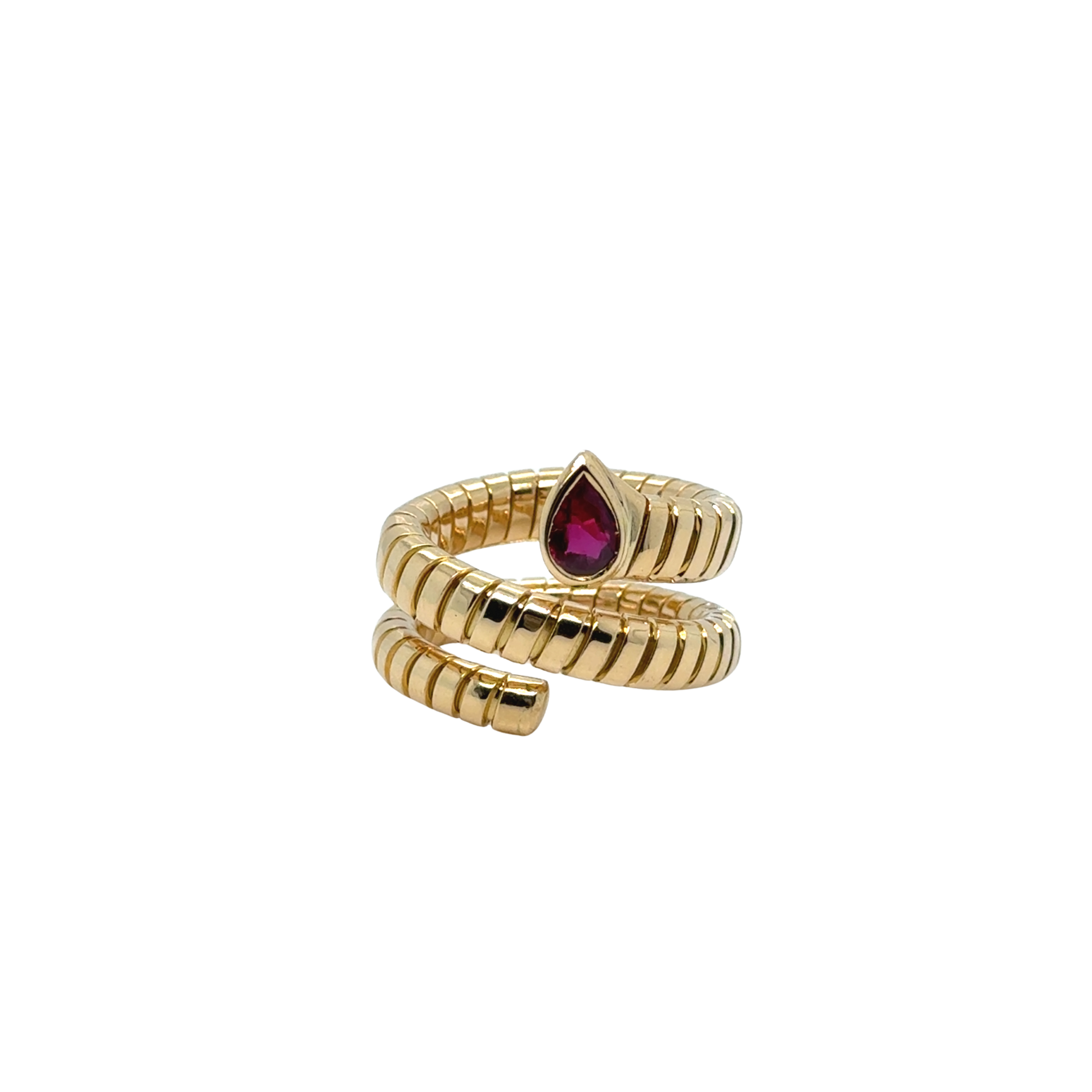 Bulgari - Bague Serpenti Or jaune et Tourmaline