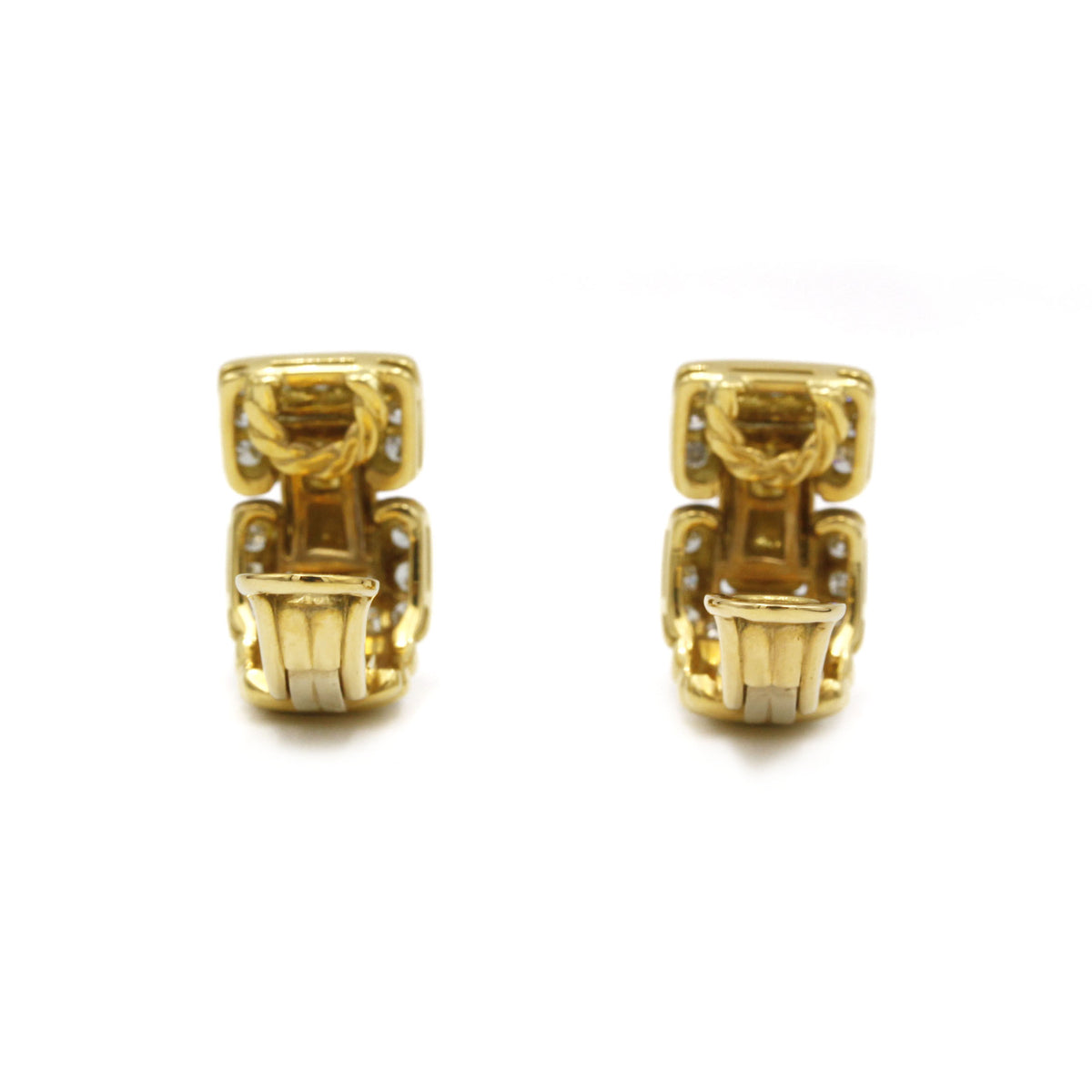 Clips d'oreilles - Or et diamants