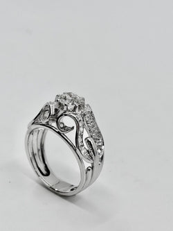 Bague en platine et diamant Epoque 1950
