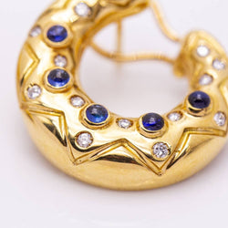 Boucles d'oreilles MEDIALUNA en or et diamants d'occasion