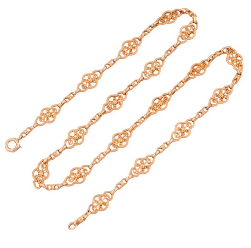 Collier ancien en or jaune 18k