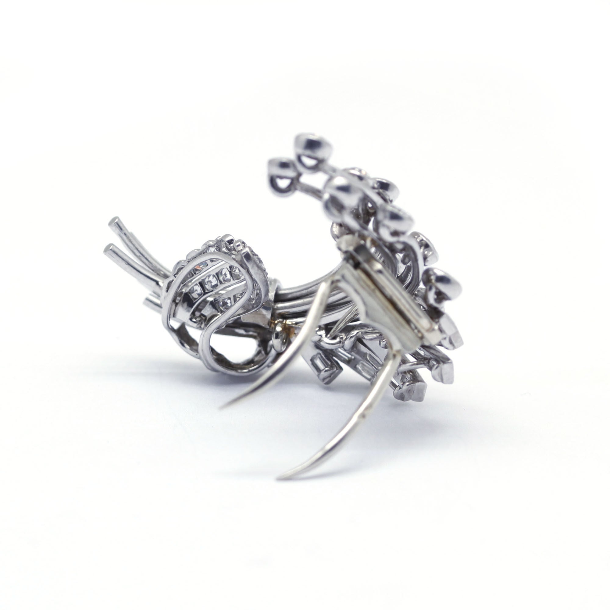 Broche - Or, Platine et diamants