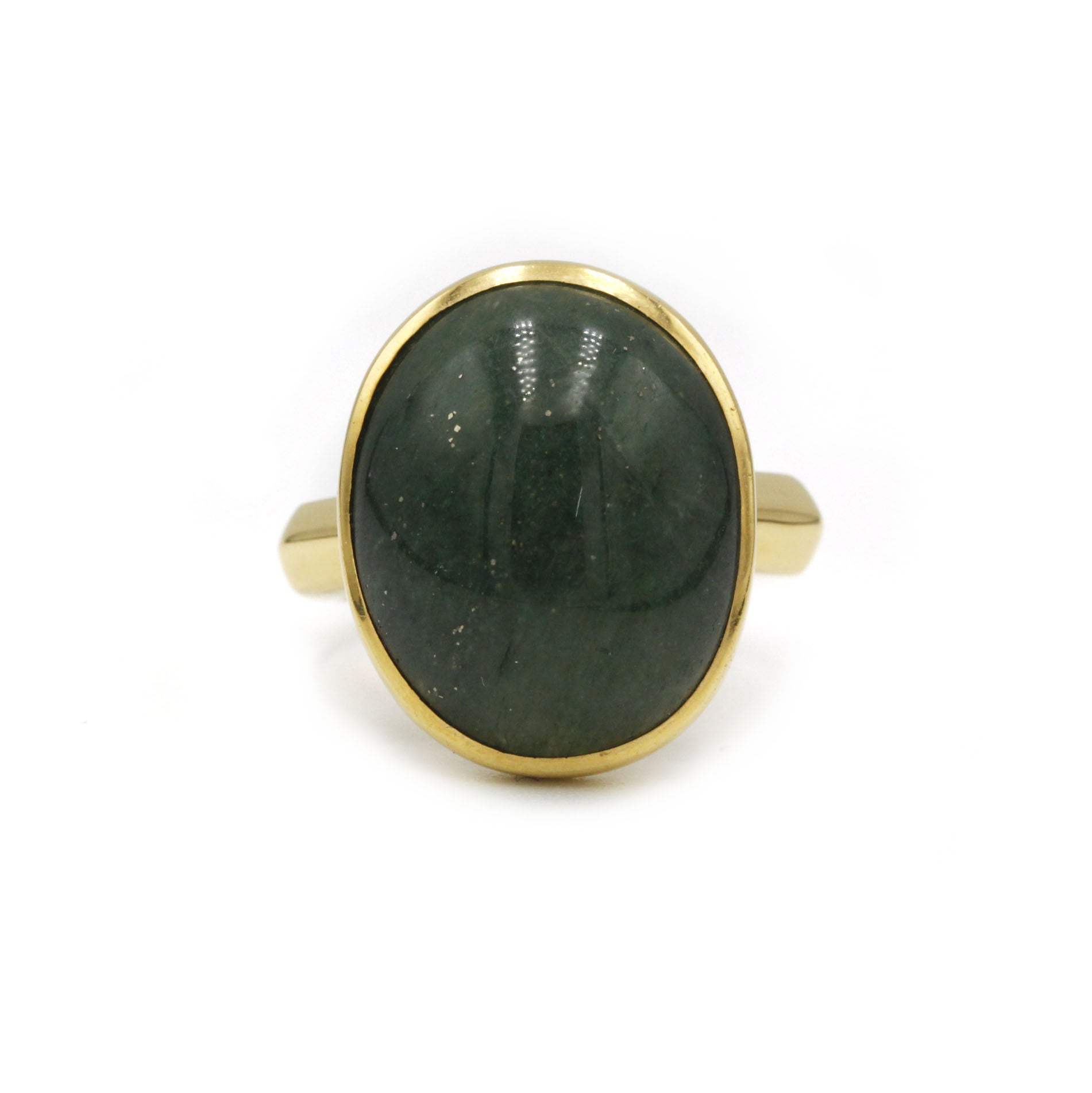 Bague - Or et Aventurine Verte