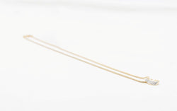 Collier maille cobra en or jaune et blanc et diamant