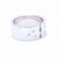 Bague en or avec diamants blancs et fancy d'occasion