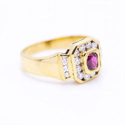 Bague QUEEN avec diamants et rubis d'occasion