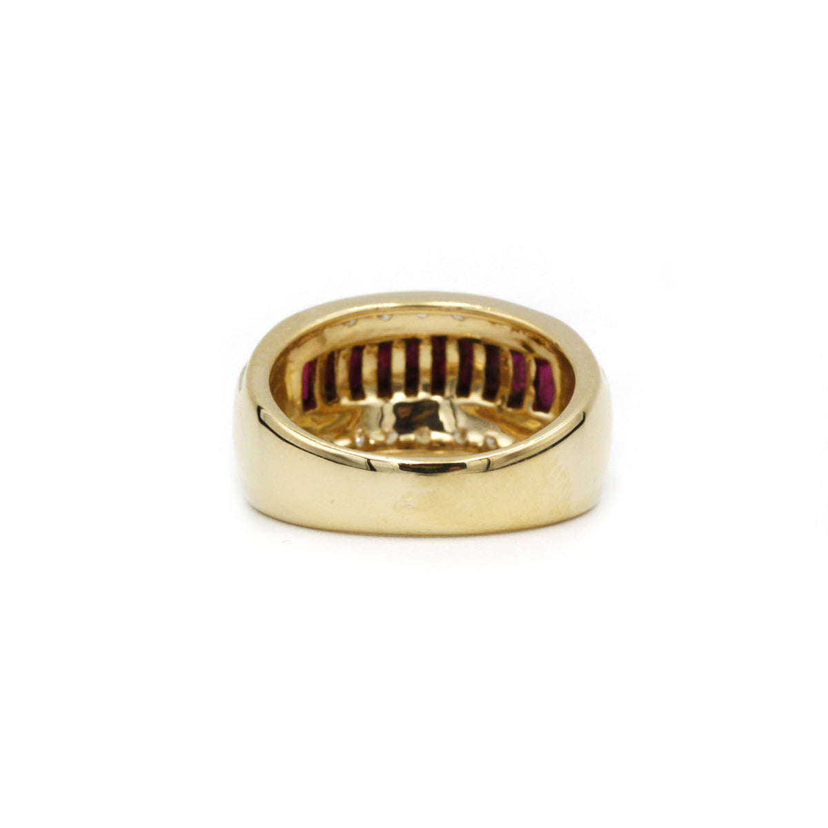 Bague - Or, Diamants & Rubis