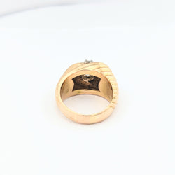 Bague en or jaune et diamant