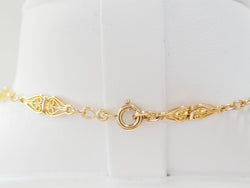 Collier maille filigrane en or jaune