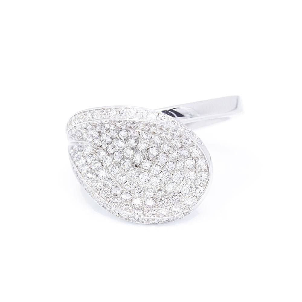 Bague en diamant Paveè. Deuxième main