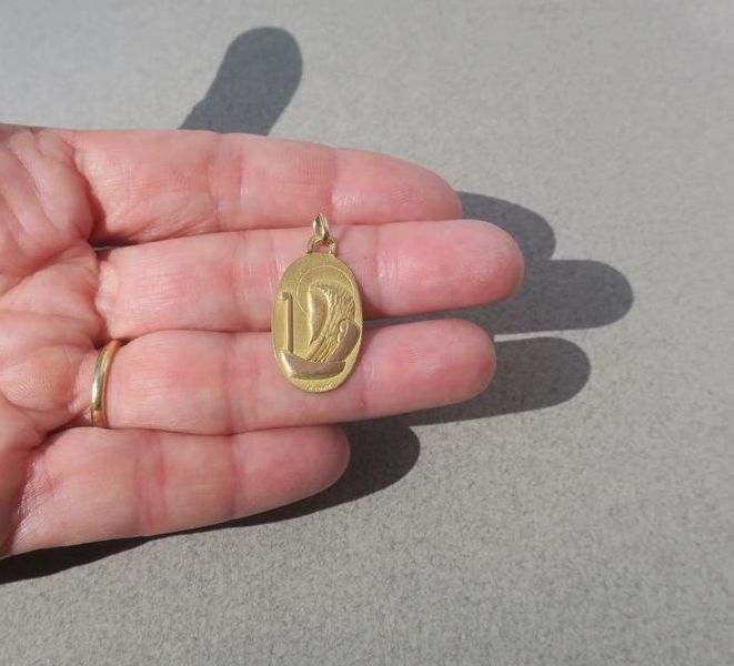 ROURE - Médaille pendentif Saint Christophe années 1940