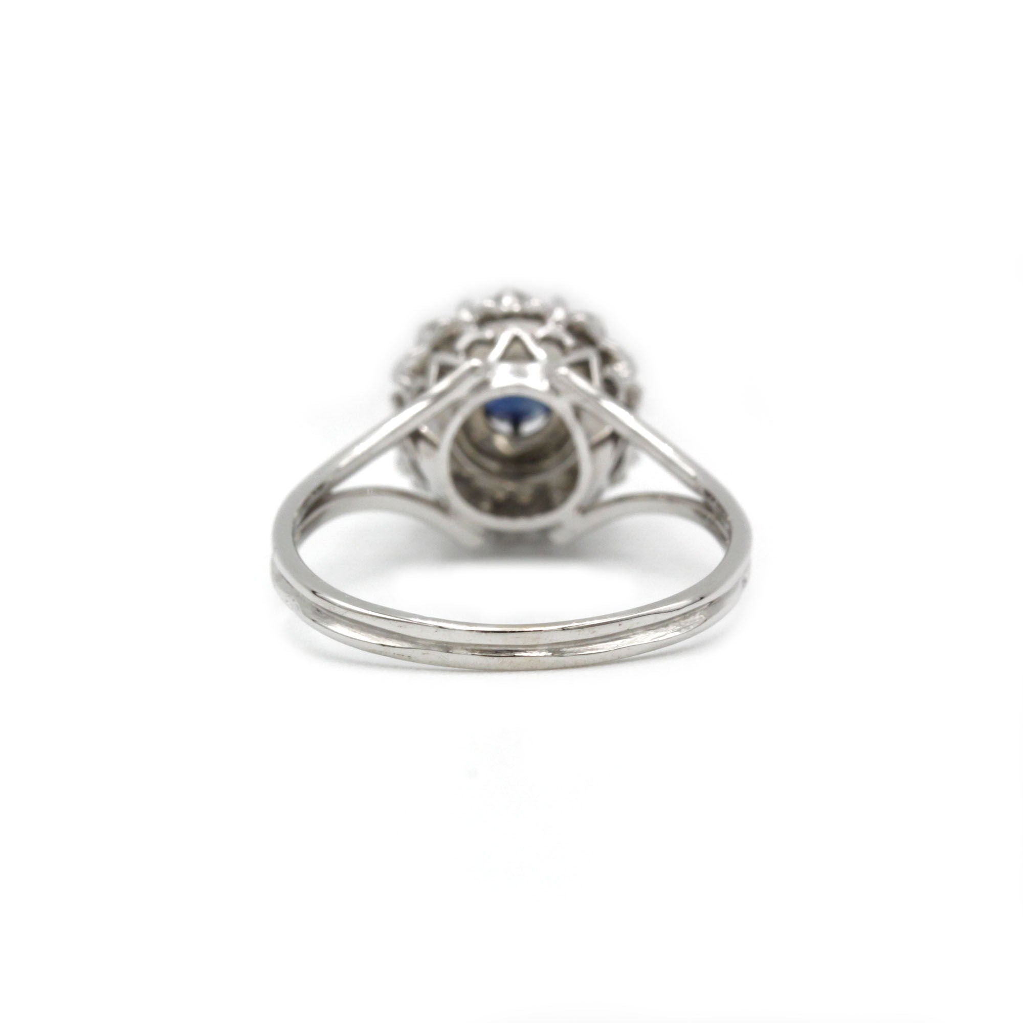 Bague - Or, Diamants & Saphir
