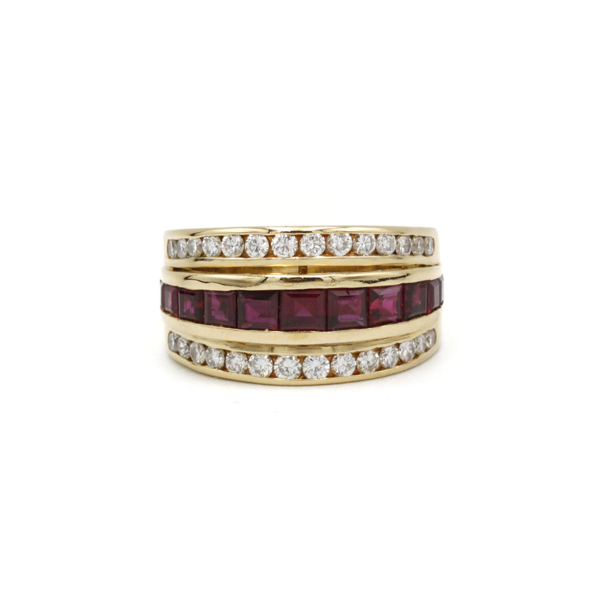 Bague - Or, Rubis & Diamants