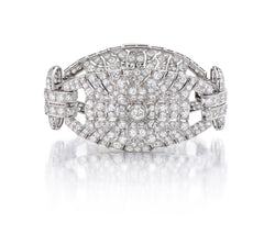 Exceptionnel bracelet Art Déco, platine et diamants