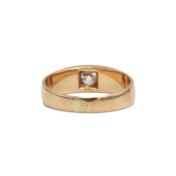 Bague Jonc en or rose et diamant