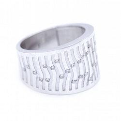 Bague BAMBU en or blanc et diamants d'occasion