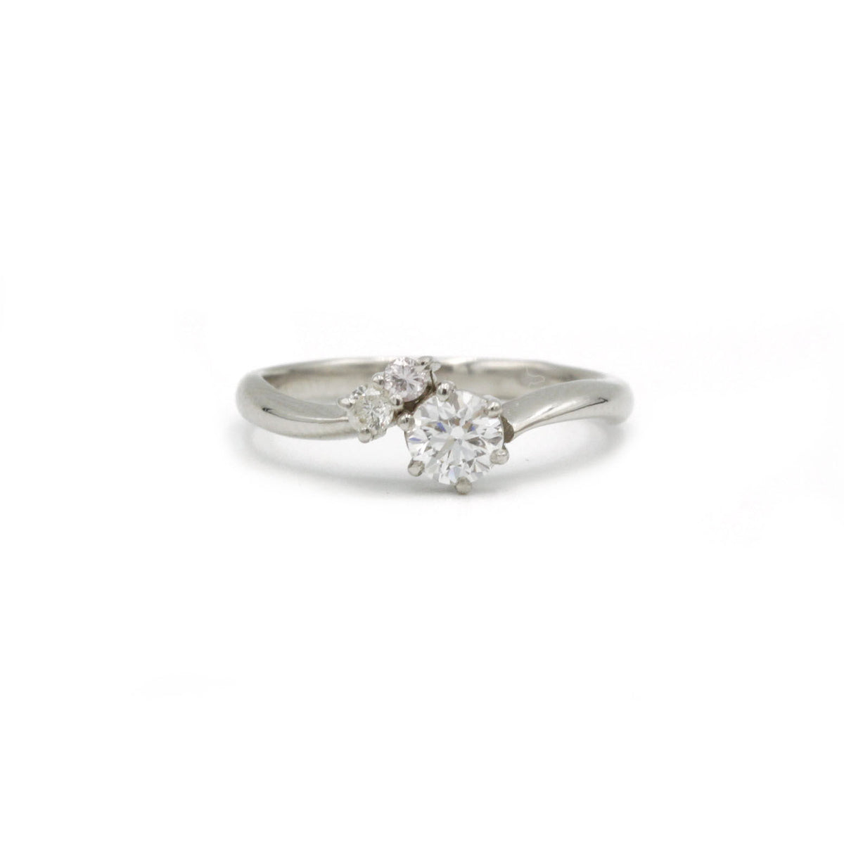 Solitaire - Platine & Diamants